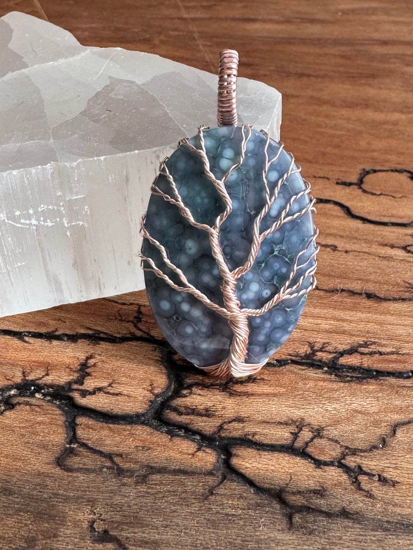 Whisperwood Collection || Grape Agate Pendant