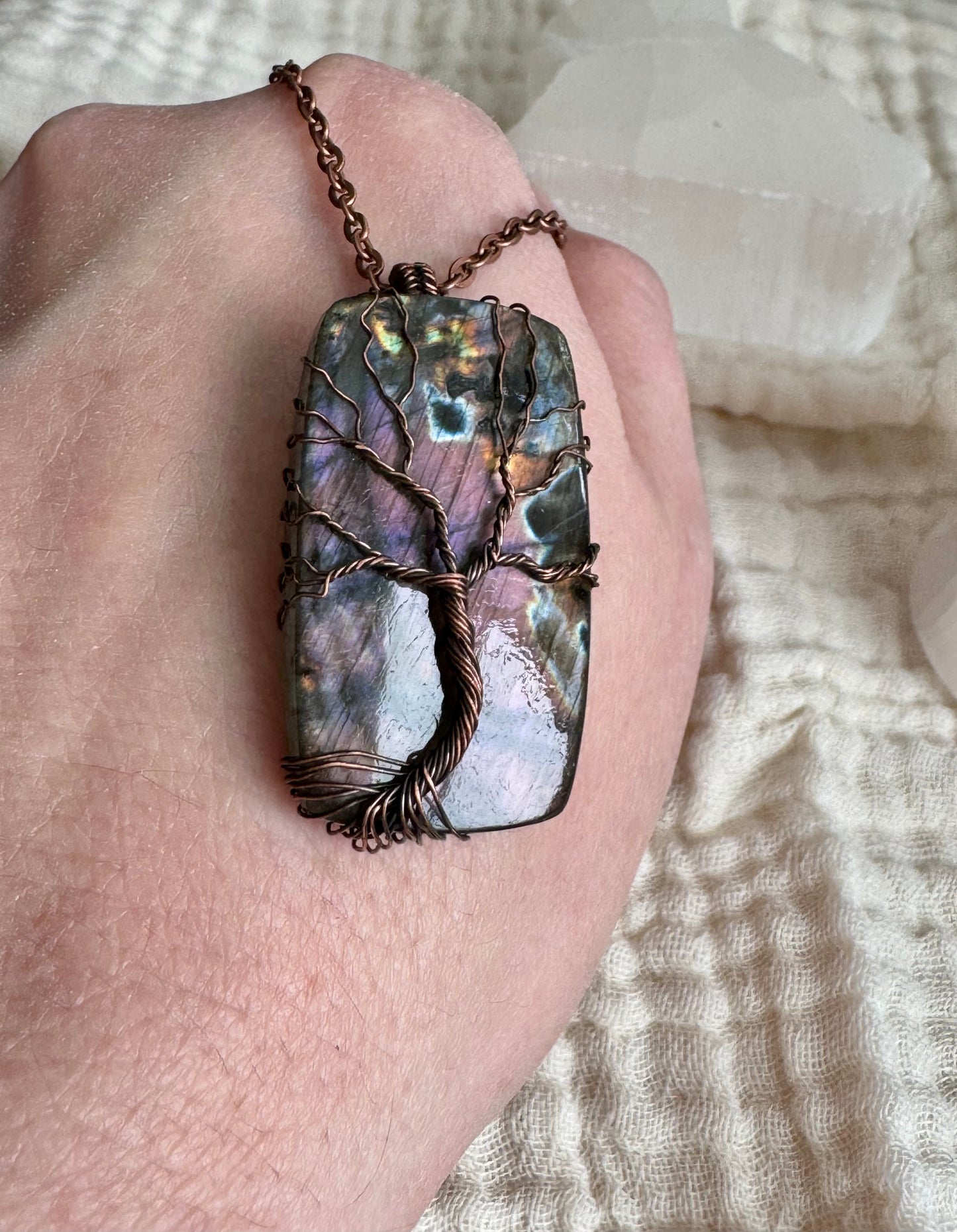 Whisperwood Collection || Labradorite Pendant
