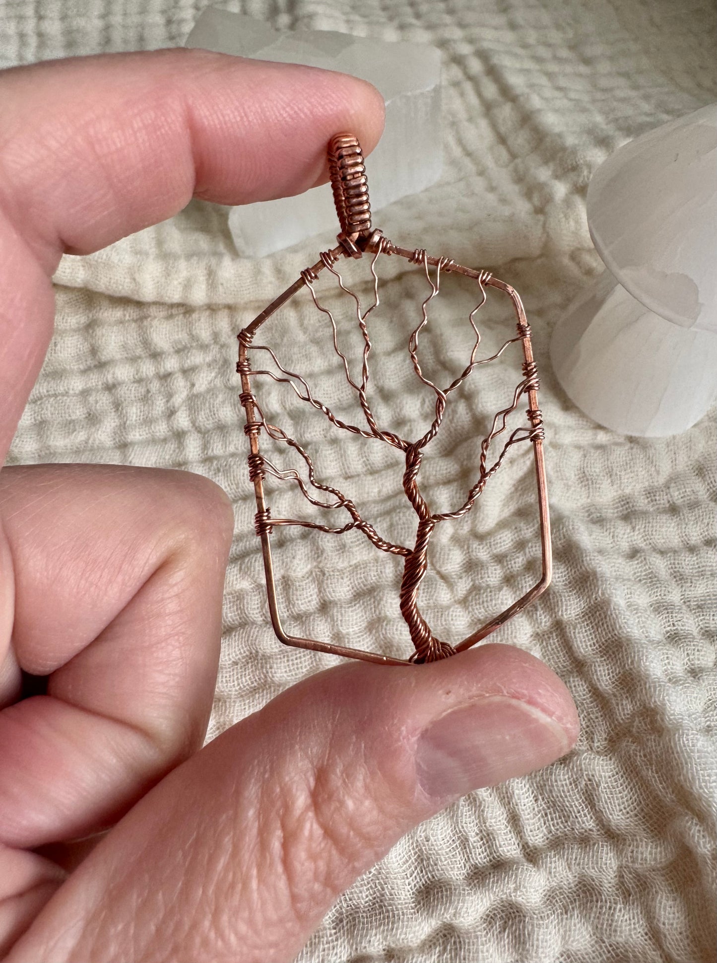 Whisperwood Collection || Copper Tree Pendant