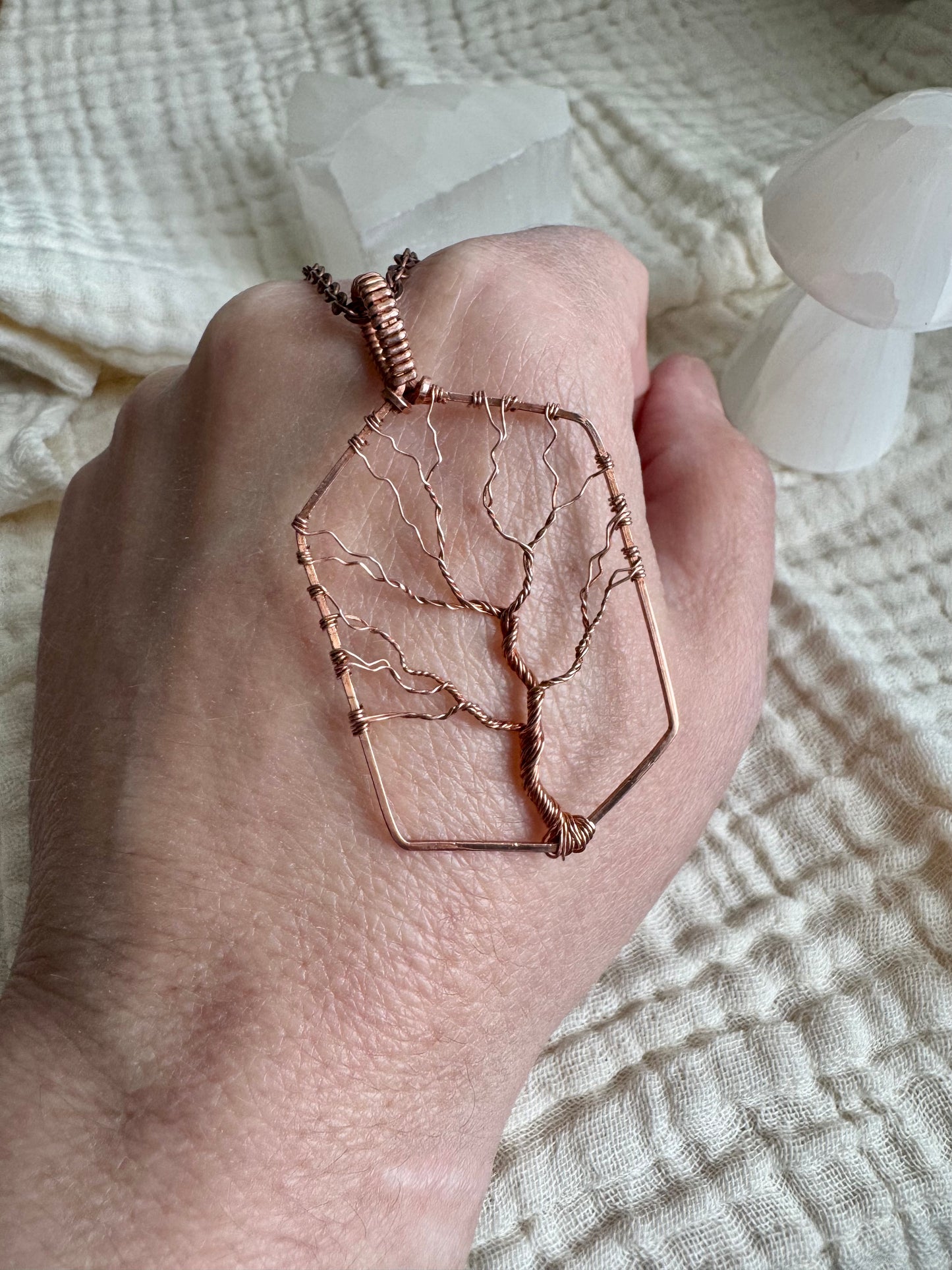 Whisperwood Collection || Copper Tree Pendant