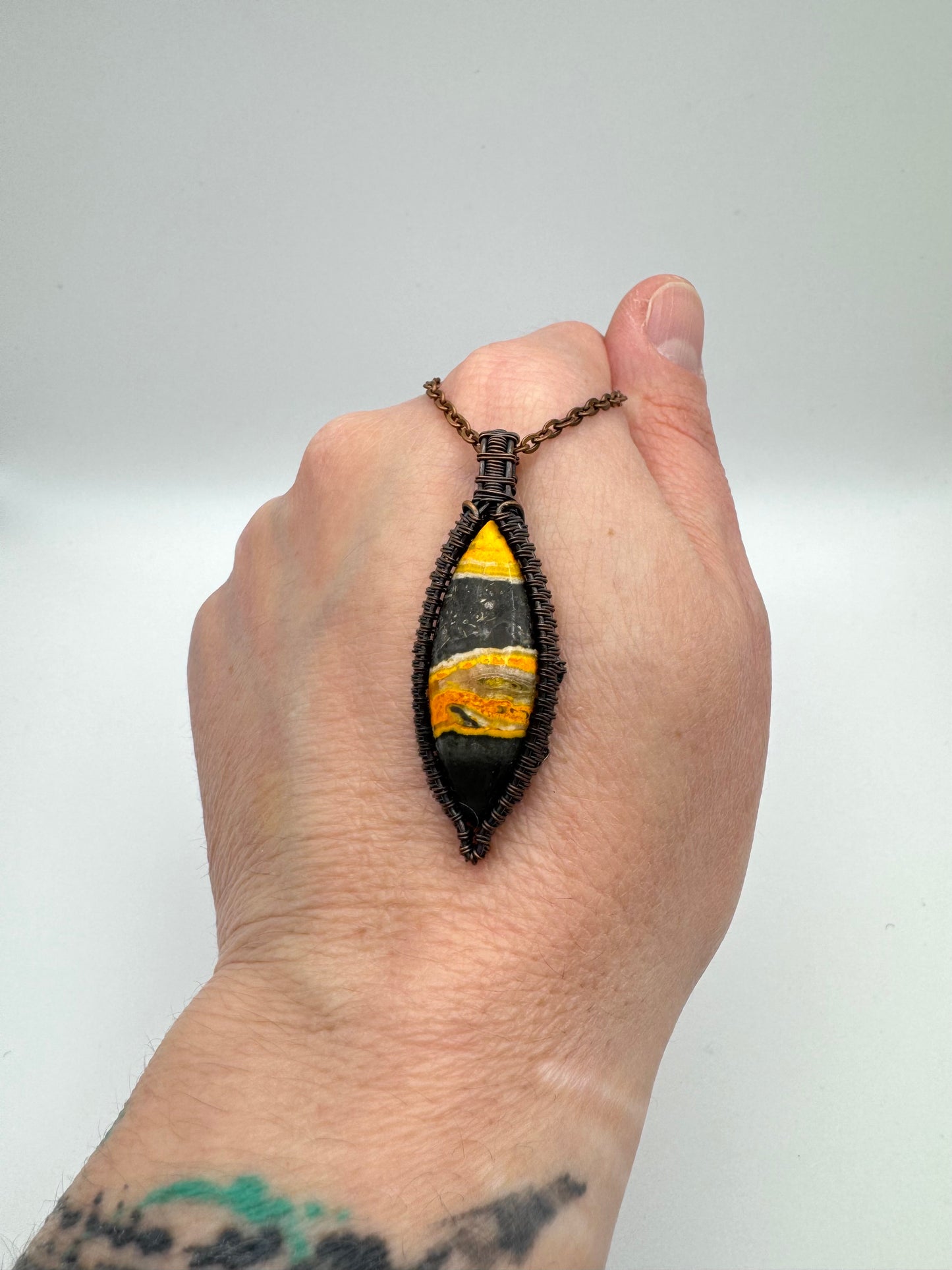 Bumblebee Jasper Pendant