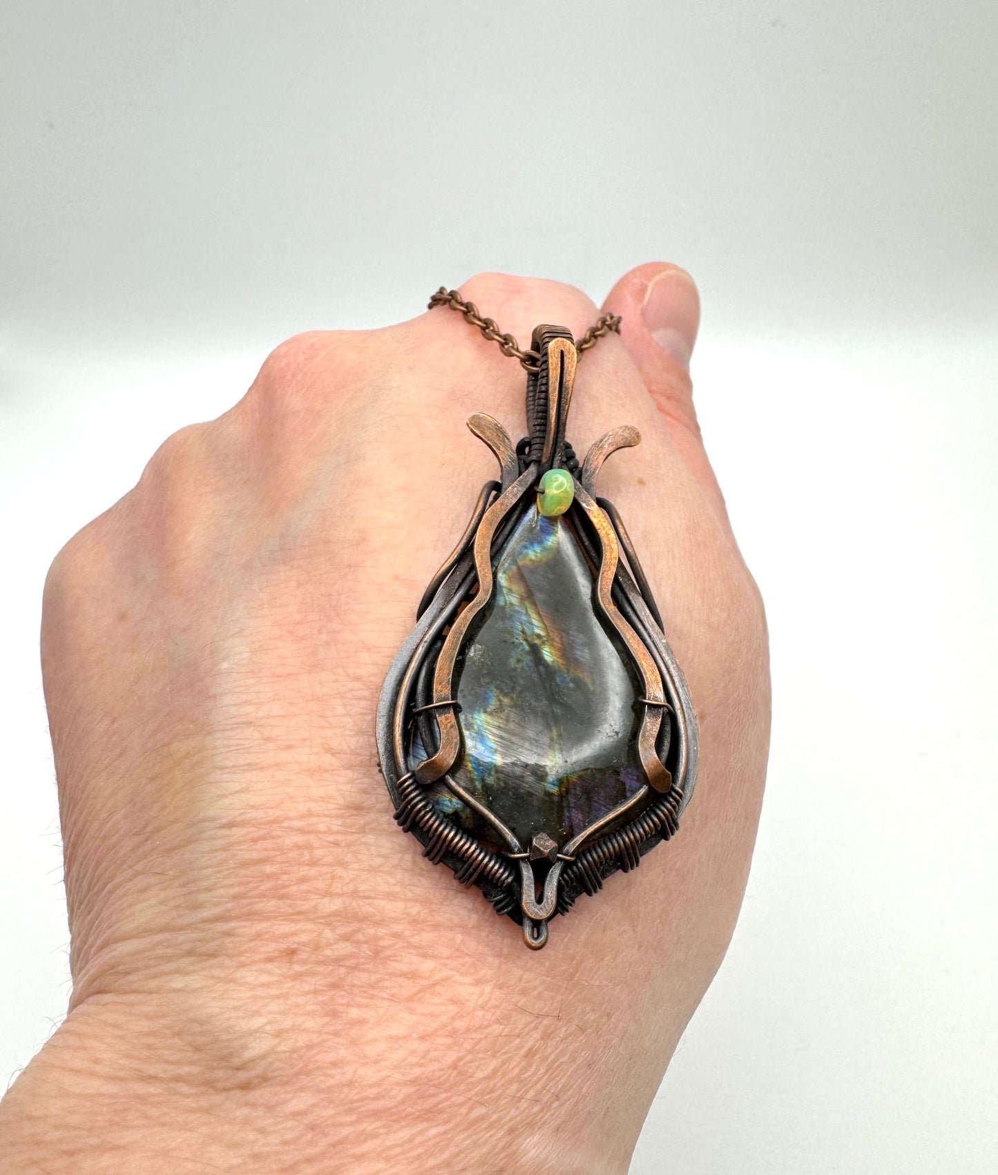 Spectrolite Framed Pendant
