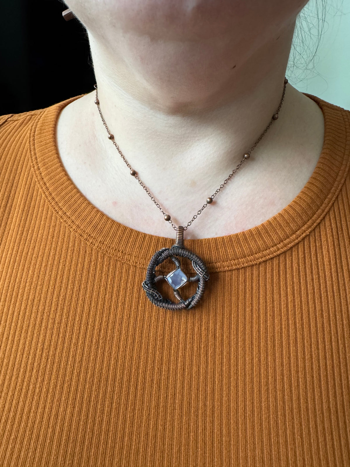 Moonbeam || Faceted Lavender Quartz Pendant