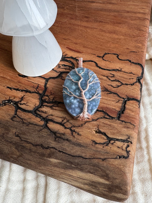 Whisperwood Collection || Grape Agate Pendant