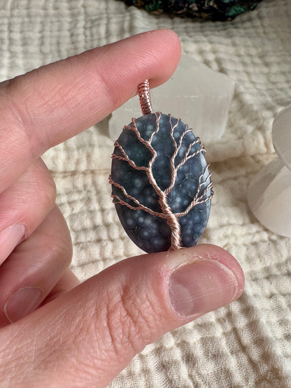 Whisperwood Collection || Grape Agate Pendant