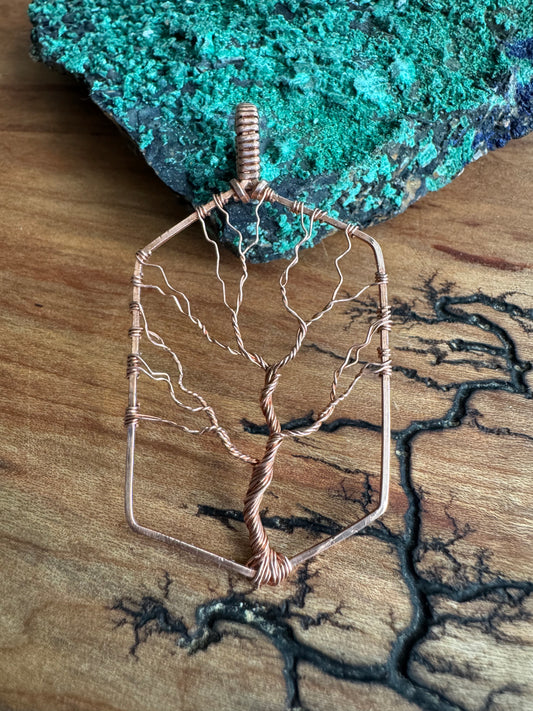 Whisperwood Collection || Copper Tree Pendant