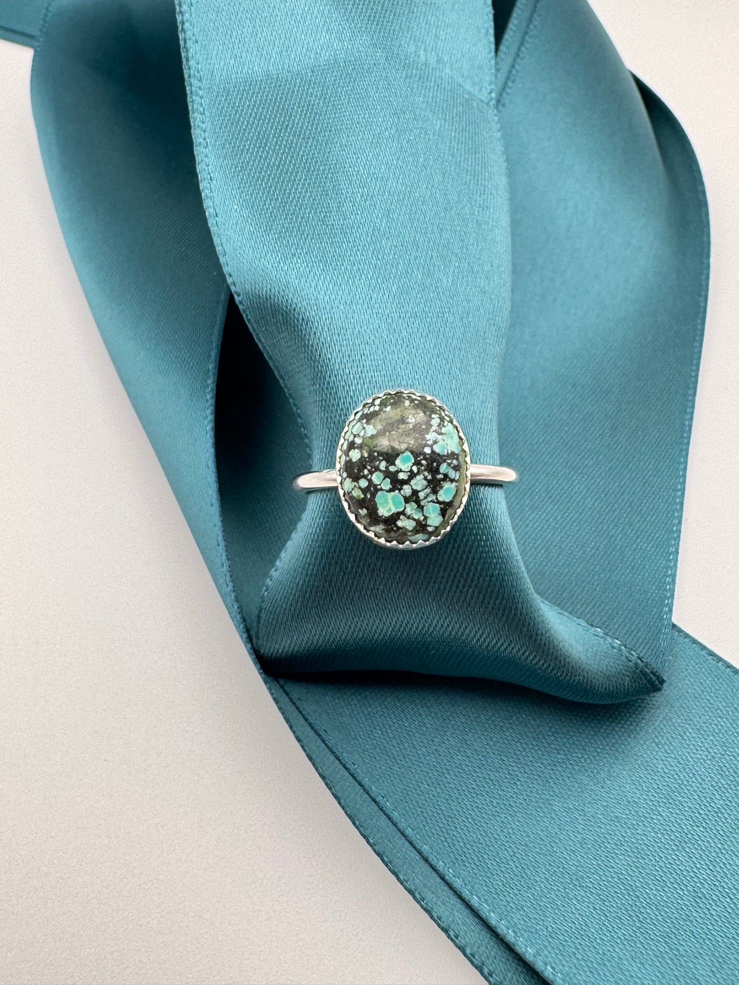 Azure Arcana Collection || Tibetan Turquoise Ring Size 7.5