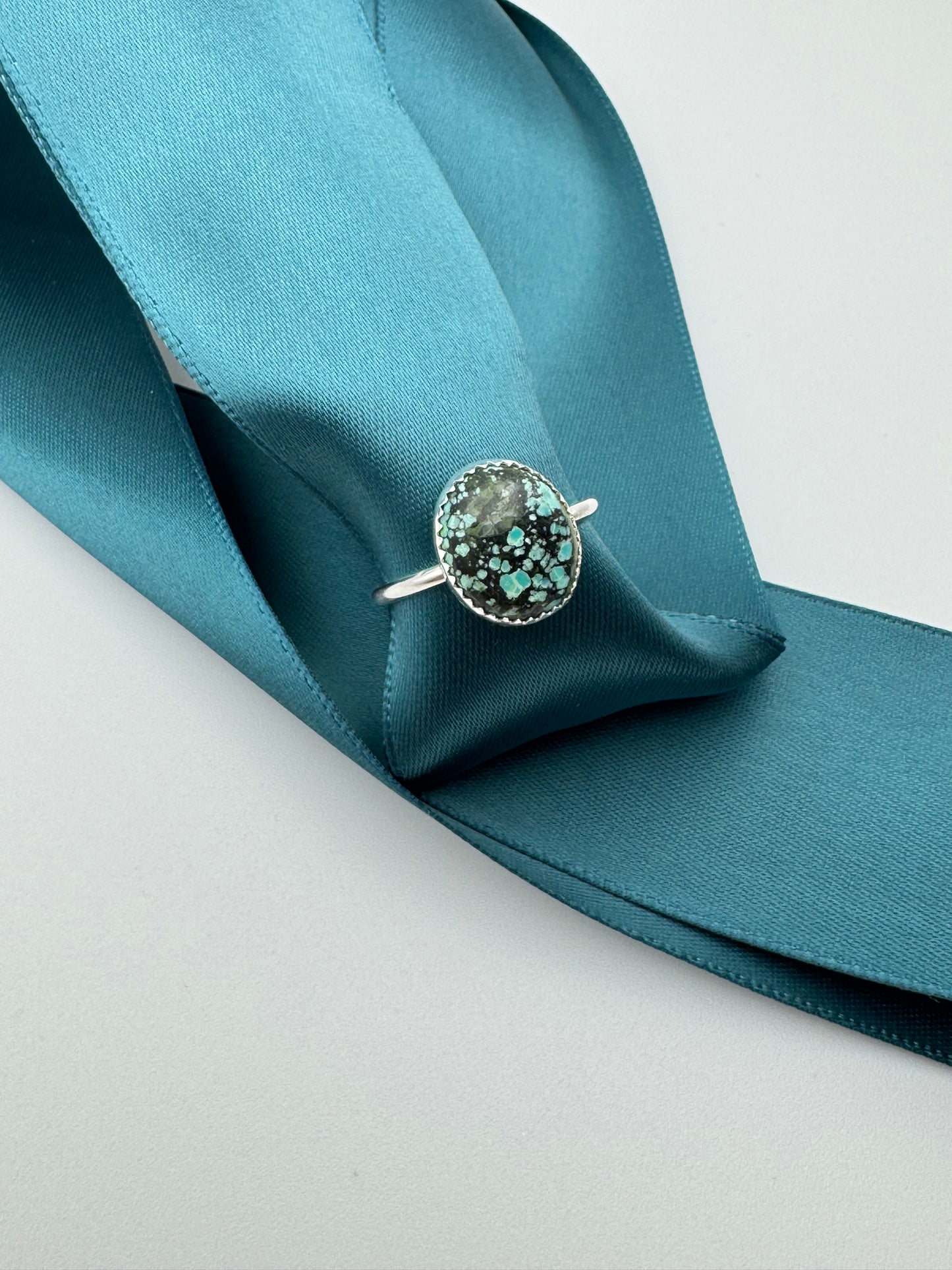 Azure Arcana Collection || Tibetan Turquoise Ring Size 7.5