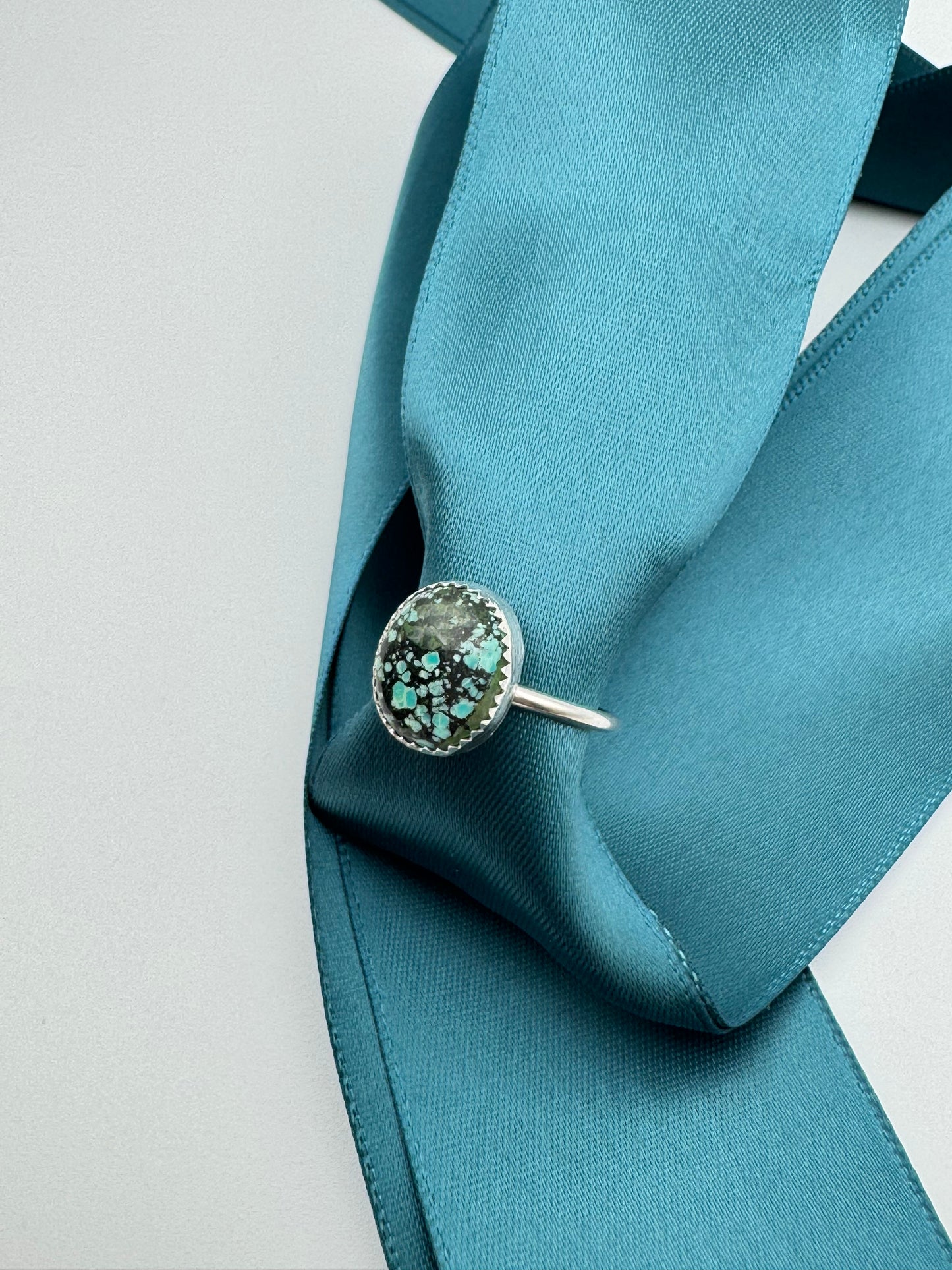 Azure Arcana Collection || Tibetan Turquoise Ring Size 7.5