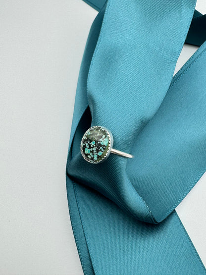 Azure Arcana Collection || Tibetan Turquoise Ring Size 7.5