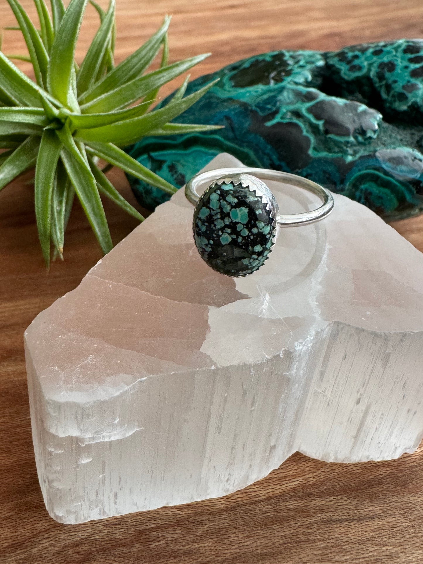 Azure Arcana Collection || Tibetan Turquoise Ring Size 7.5