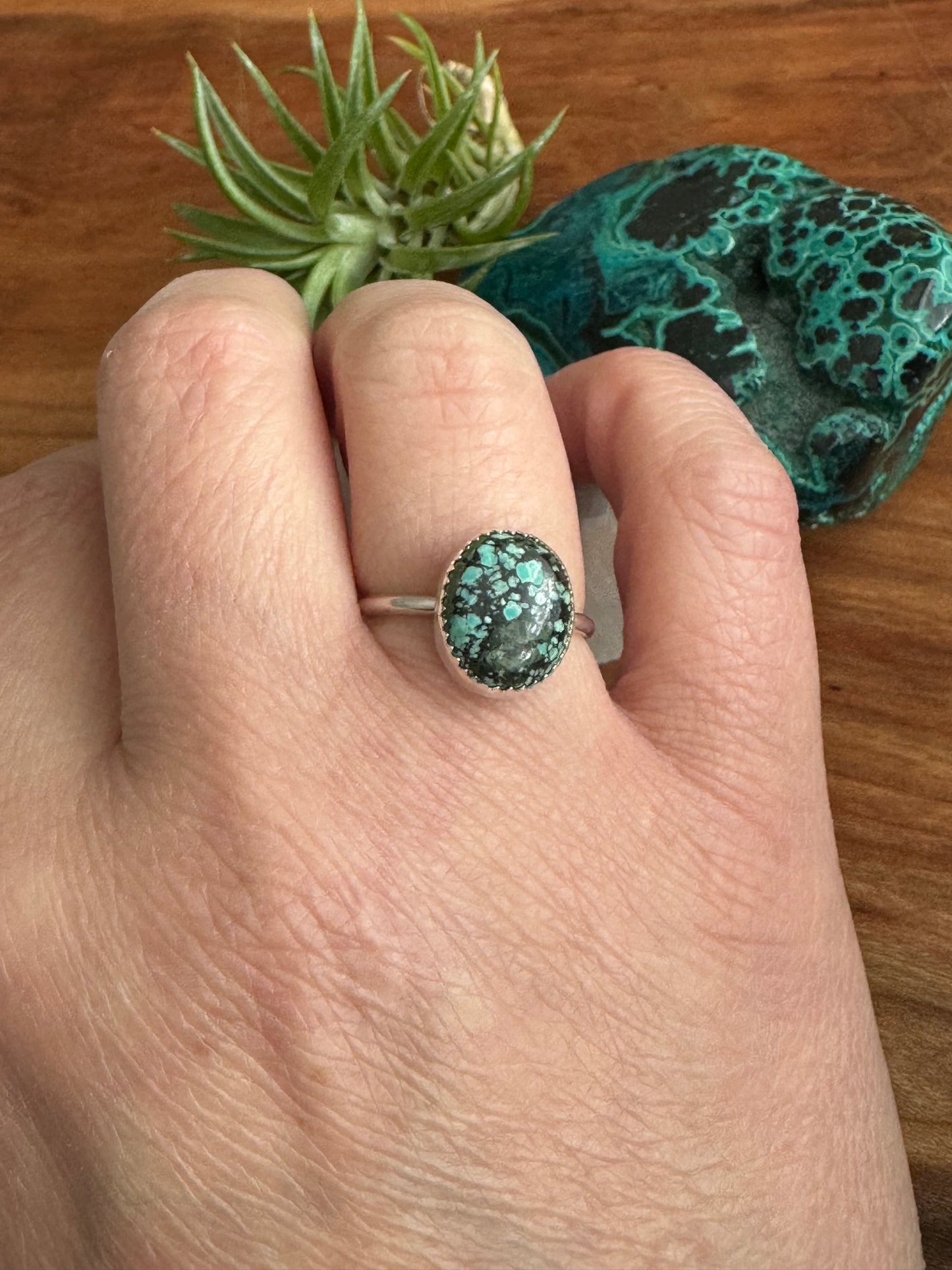 Azure Arcana Collection || Tibetan Turquoise Ring Size 7.5