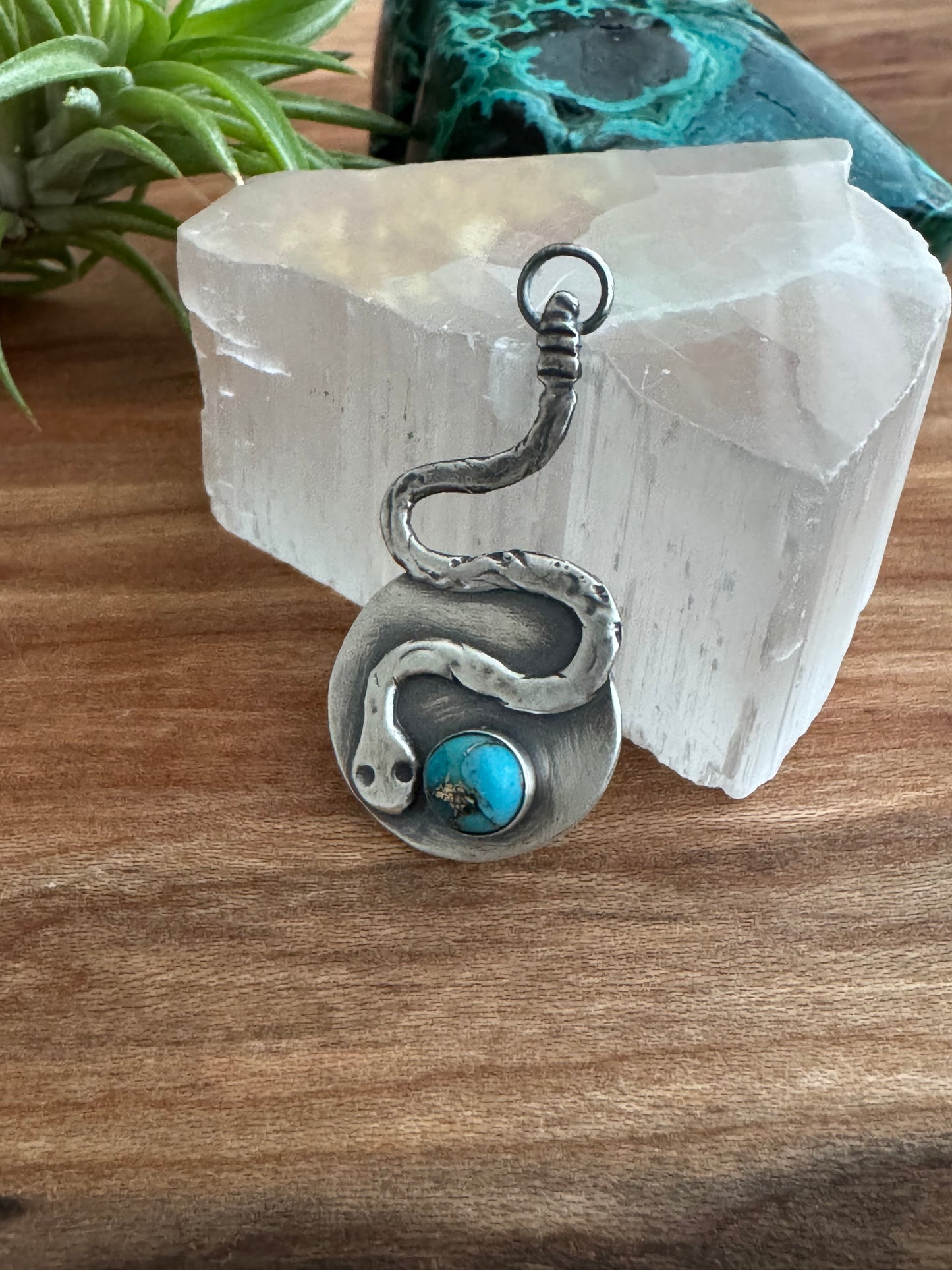 Azure Arcana Collection || Turquoise Snake Pendant