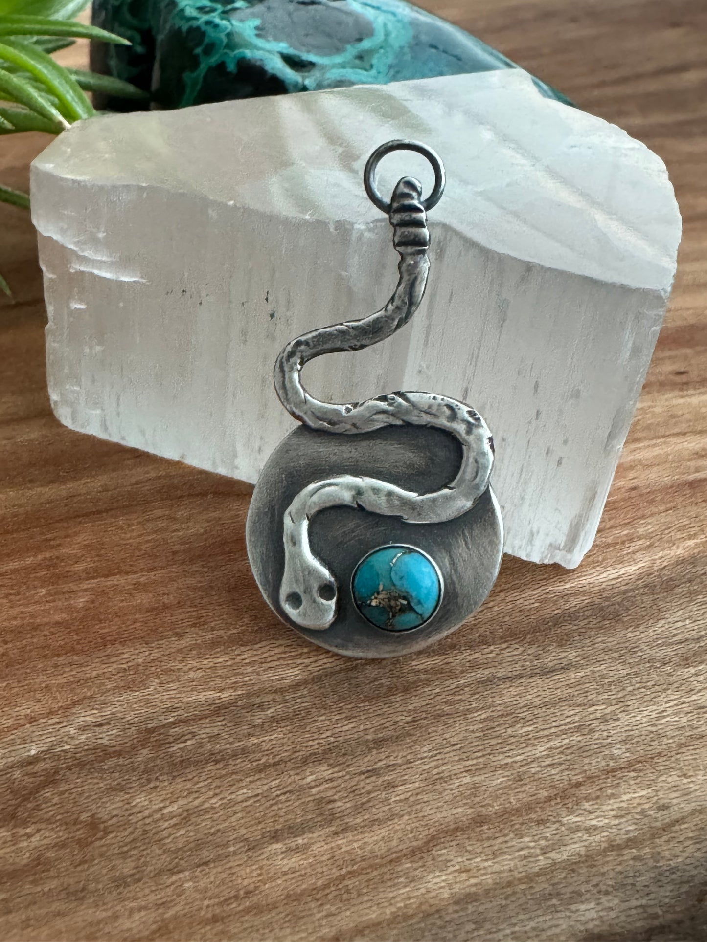 Azure Arcana Collection || Turquoise Snake Pendant