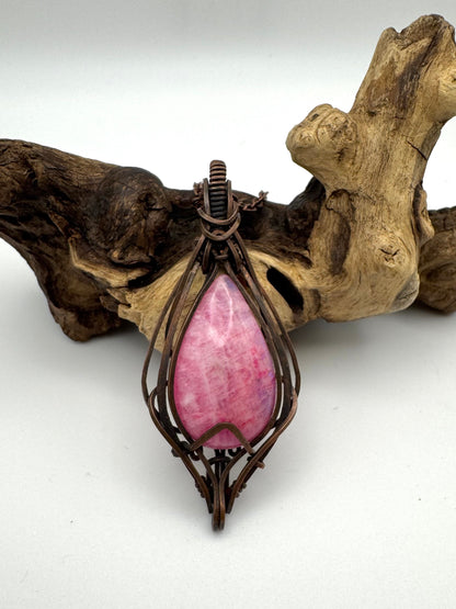 The Ostara Collection || Pink Moonstone Pendant