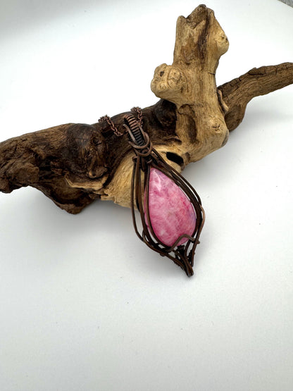 The Ostara Collection || Pink Moonstone Pendant