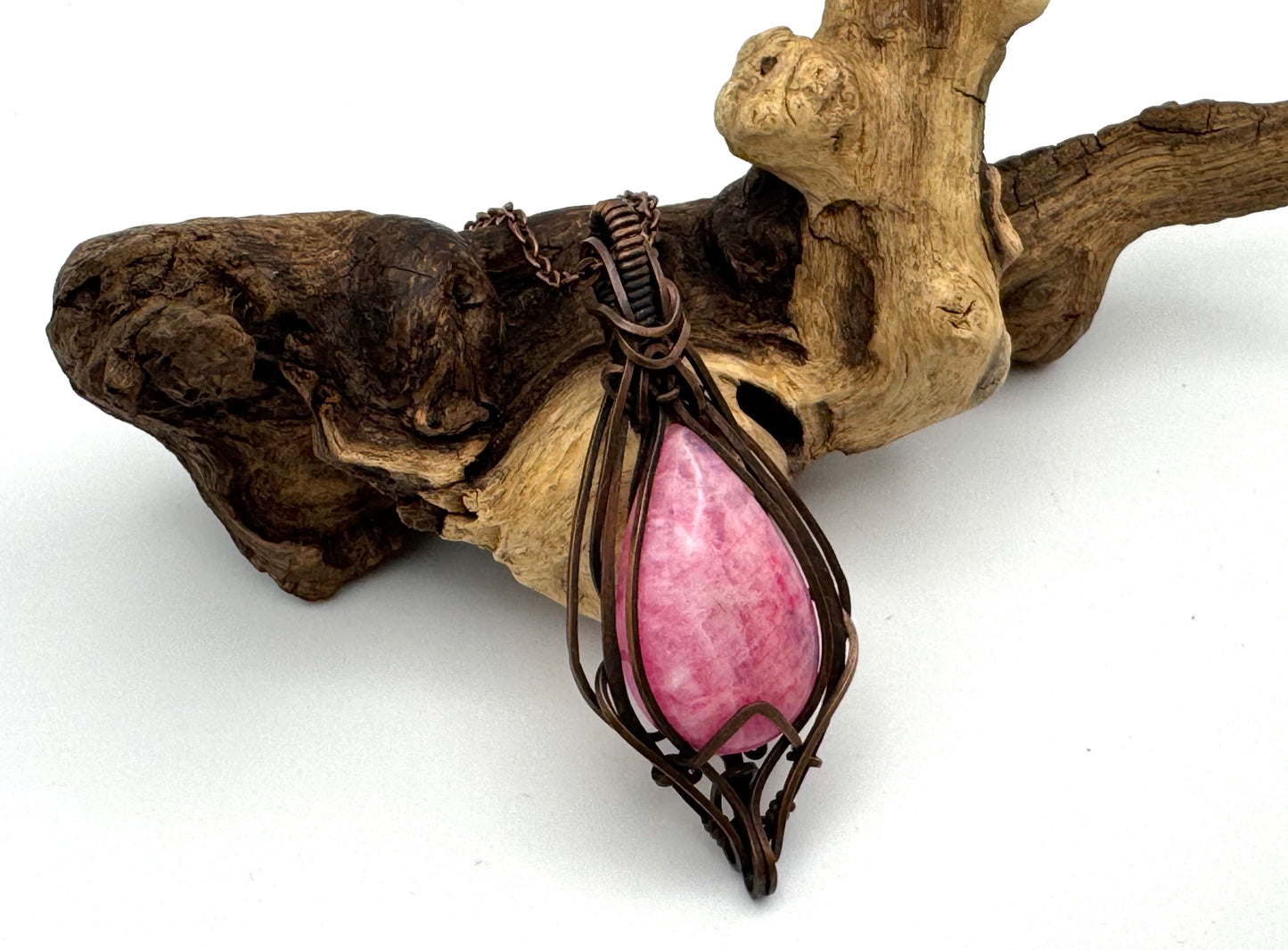 The Ostara Collection || Pink Moonstone Pendant