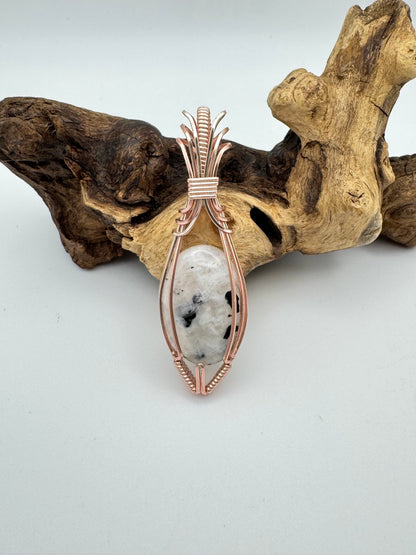 The Ostara Collection || Rainbow Moonstone Pendant