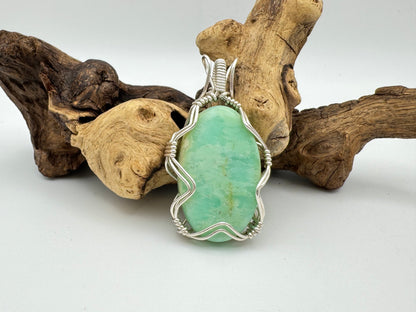 The Ostara Collection || Chrysoprase Pendant