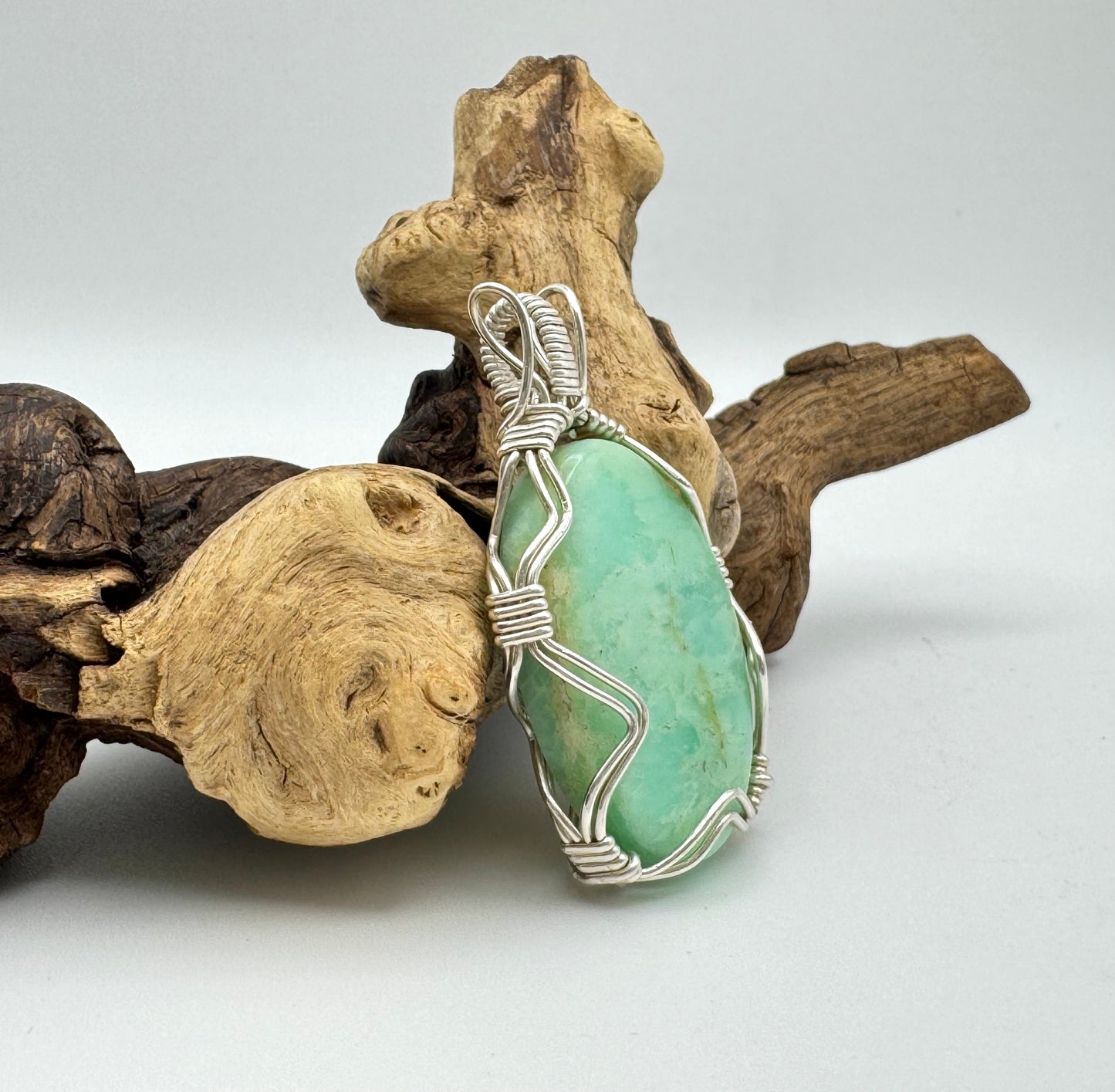 The Ostara Collection || Chrysoprase Pendant