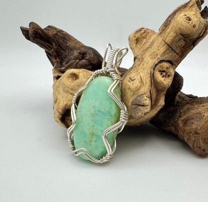 The Ostara Collection || Chrysoprase Pendant