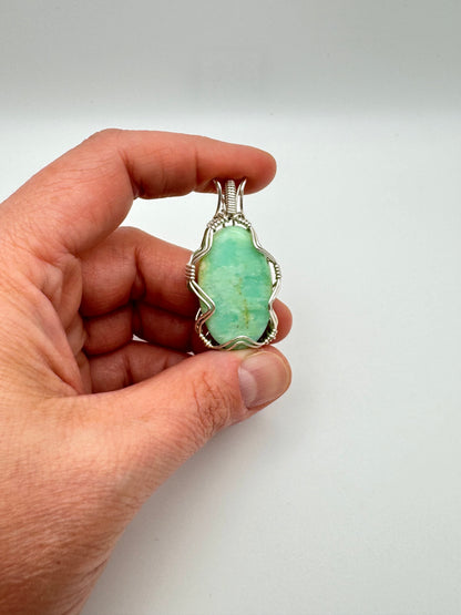 The Ostara Collection || Chrysoprase Pendant