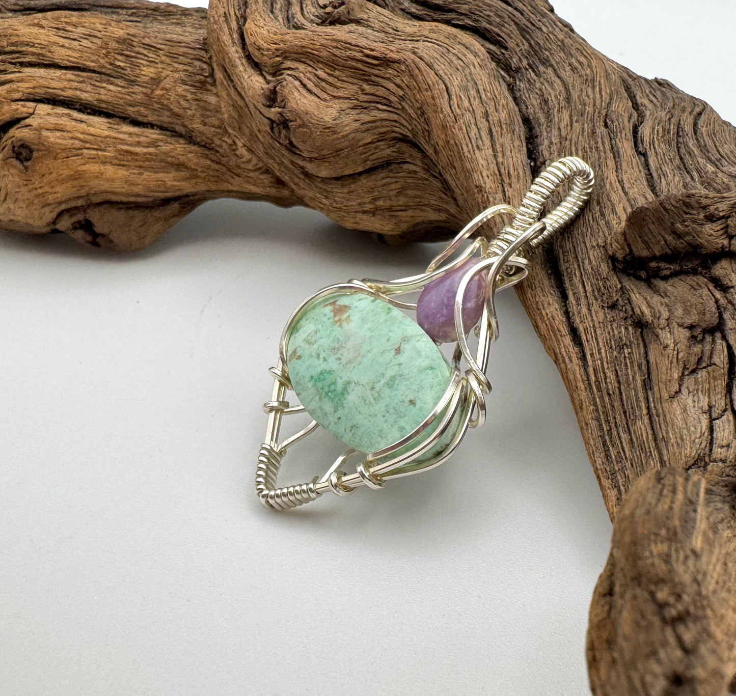 The Ostara Collection || Peruvian Turquoise & Tiffany Opal Pendant