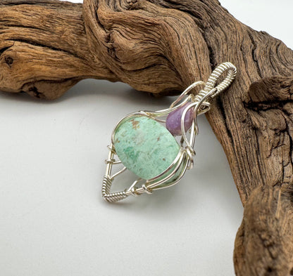 The Ostara Collection || Peruvian Turquoise & Tiffany Opal Pendant