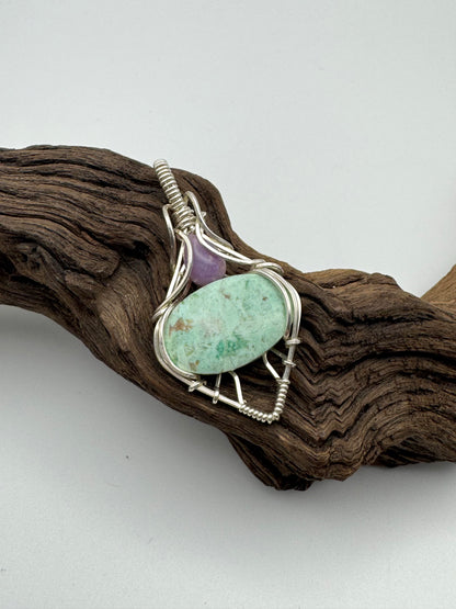 The Ostara Collection || Peruvian Turquoise & Tiffany Opal Pendant
