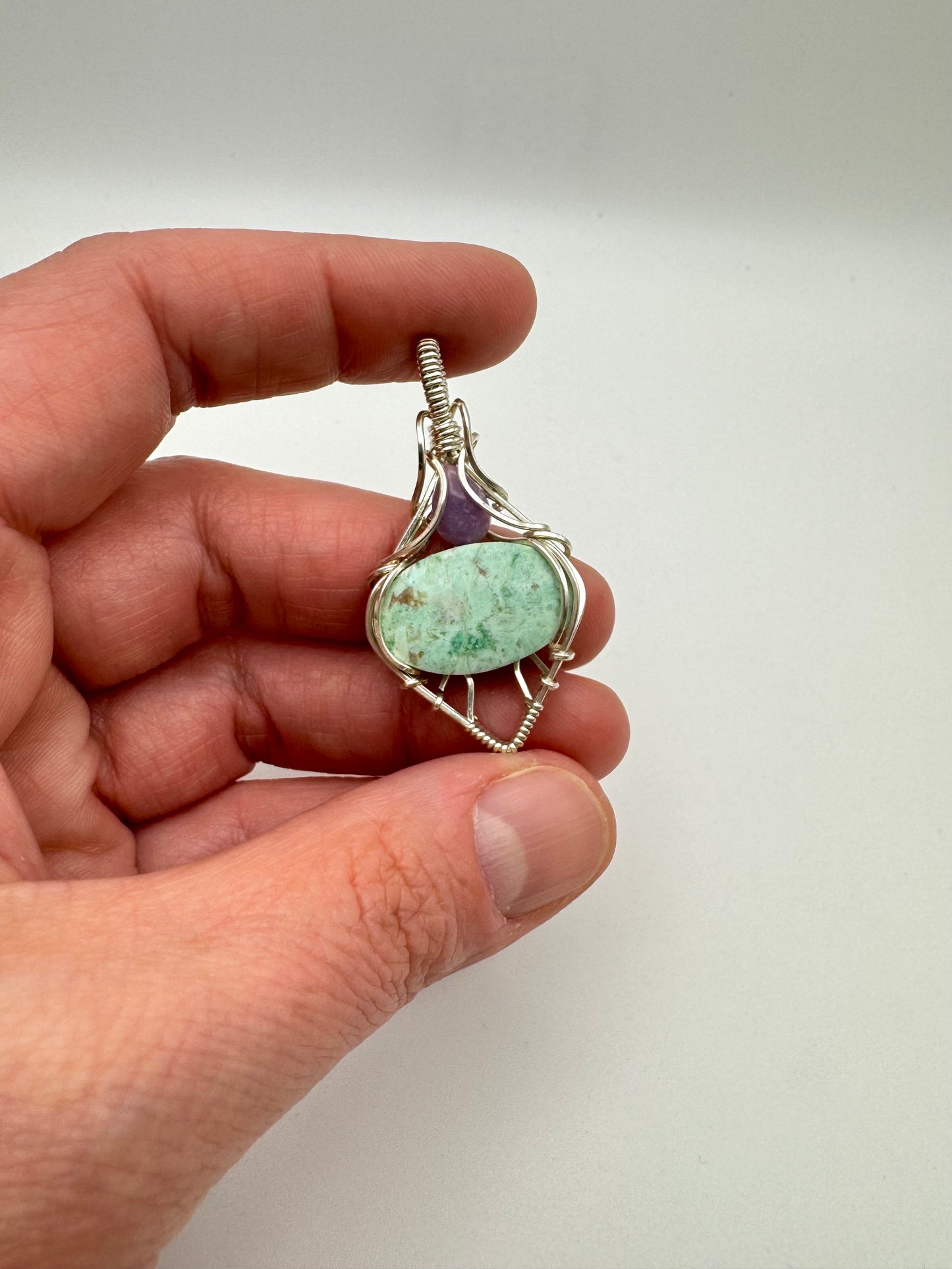 The Ostara Collection || Peruvian Turquoise & Tiffany Opal Pendant