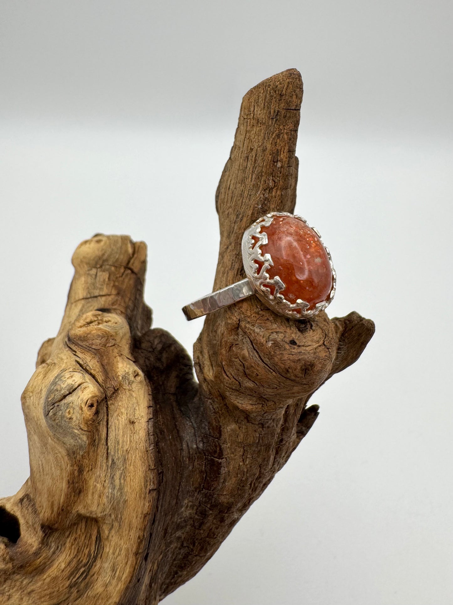 The Ostara Collection || Sunstone Ring || Size 8