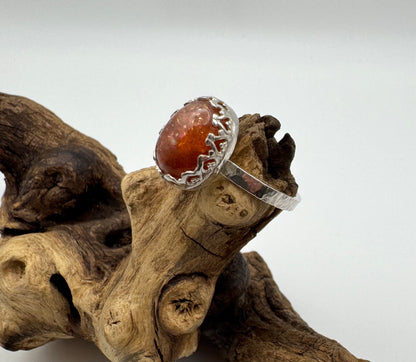 The Ostara Collection || Sunstone Ring || Size 8
