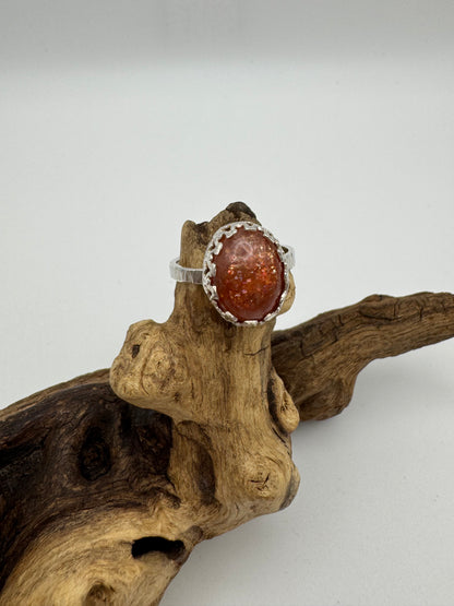 The Ostara Collection || Sunstone Ring || Size 8