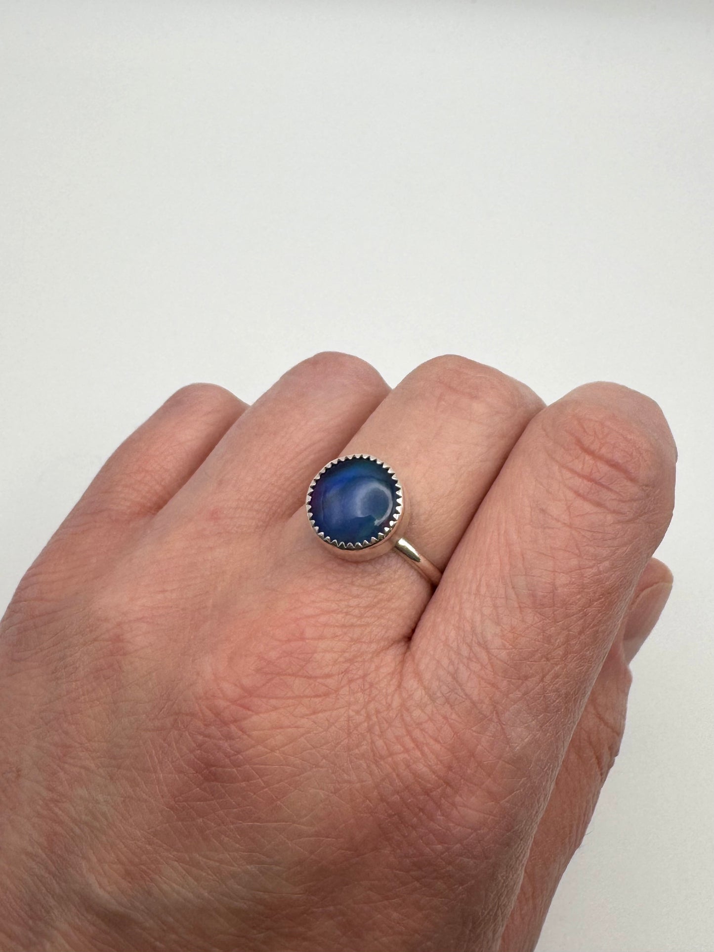 The Ostara Collection || Aurora Opal Ring || Size 9