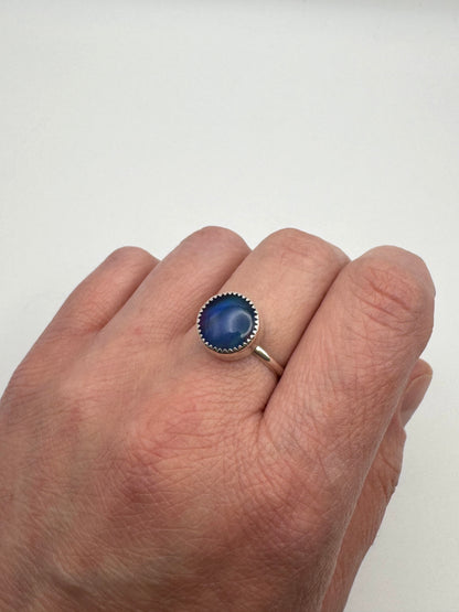 The Ostara Collection || Aurora Opal Ring || Size 9