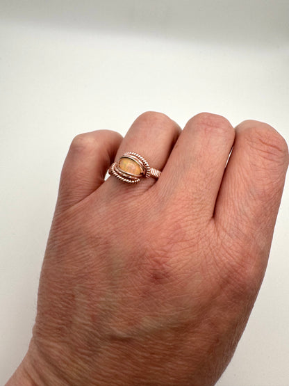 The Ostara Collection || Ethiopian Opal Ring || Size 7