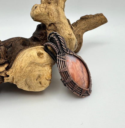 The Ostara Collection || Cotton Candy Agate Pendant