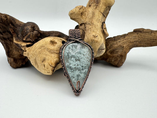 The Ostara Collection || Snowflake Glass Pendant