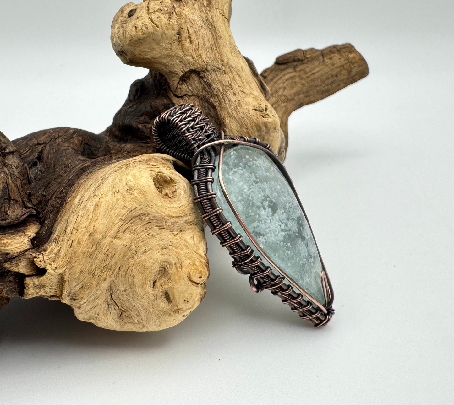 The Ostara Collection || Snowflake Glass Pendant