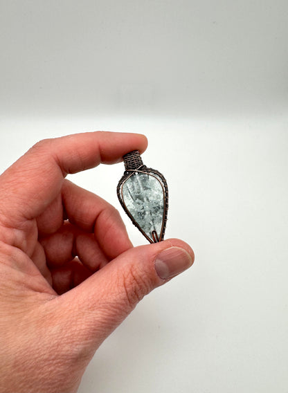 The Ostara Collection || Snowflake Glass Pendant