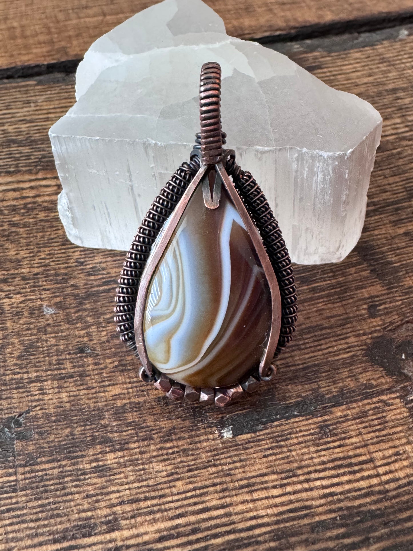 Whispering Earth || Timor Agate Pendant
