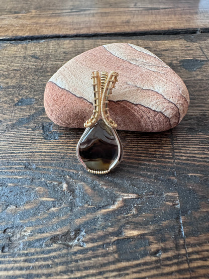 Pixie Halo: The Luminary || Montana Agate Pendant