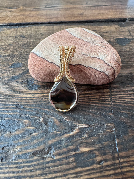 Pixie Halo: The Luminary || Montana Agate Pendant