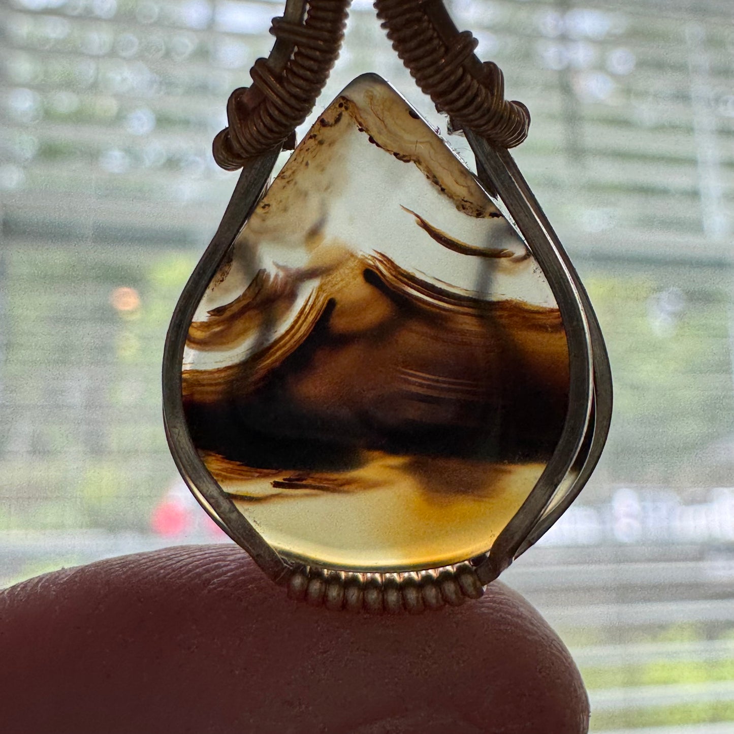 Pixie Halo: The Luminary || Montana Agate Pendant