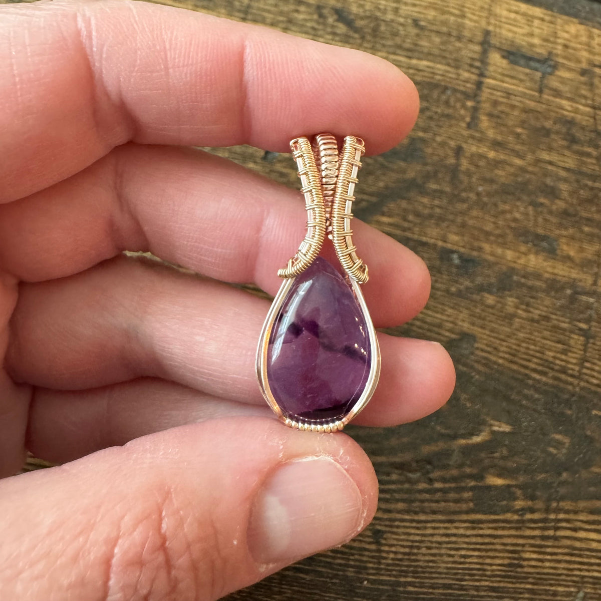 Pixie Halo: The Starglow || Trapiche Amethyst Pendant