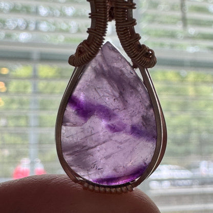 Pixie Halo: The Starglow || Trapiche Amethyst Pendant