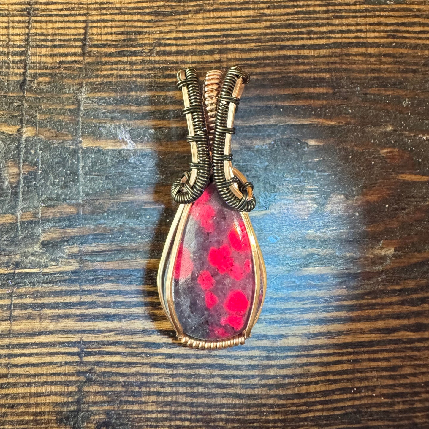 Pixie Halo: The Fireheart || Ruby Kyanite Pendant