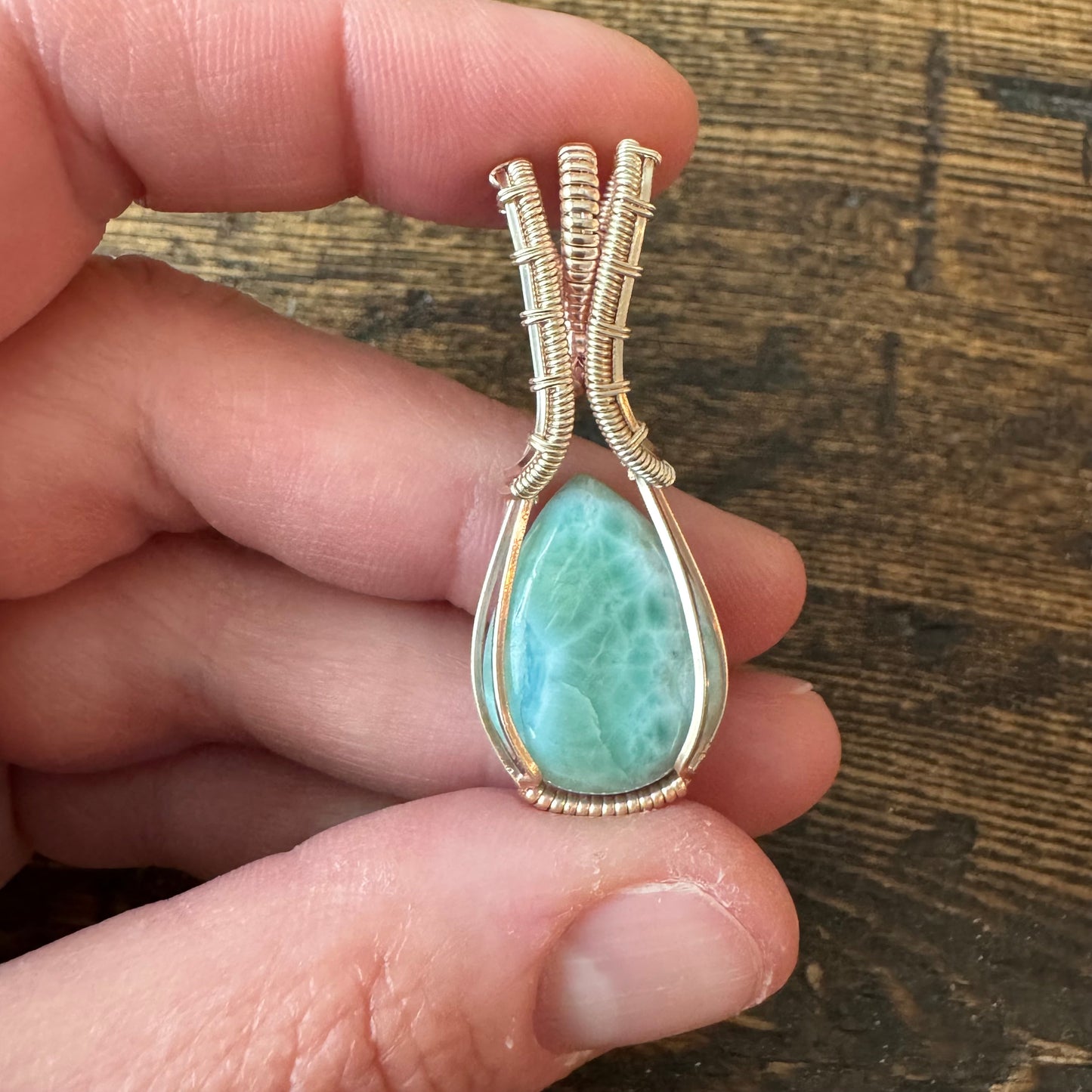 Pixie Halo: The Sea Sprite || Larimar Pendant