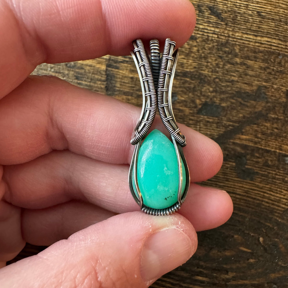 Pixie Halo: The Brightling || Chrysoprase Pendant