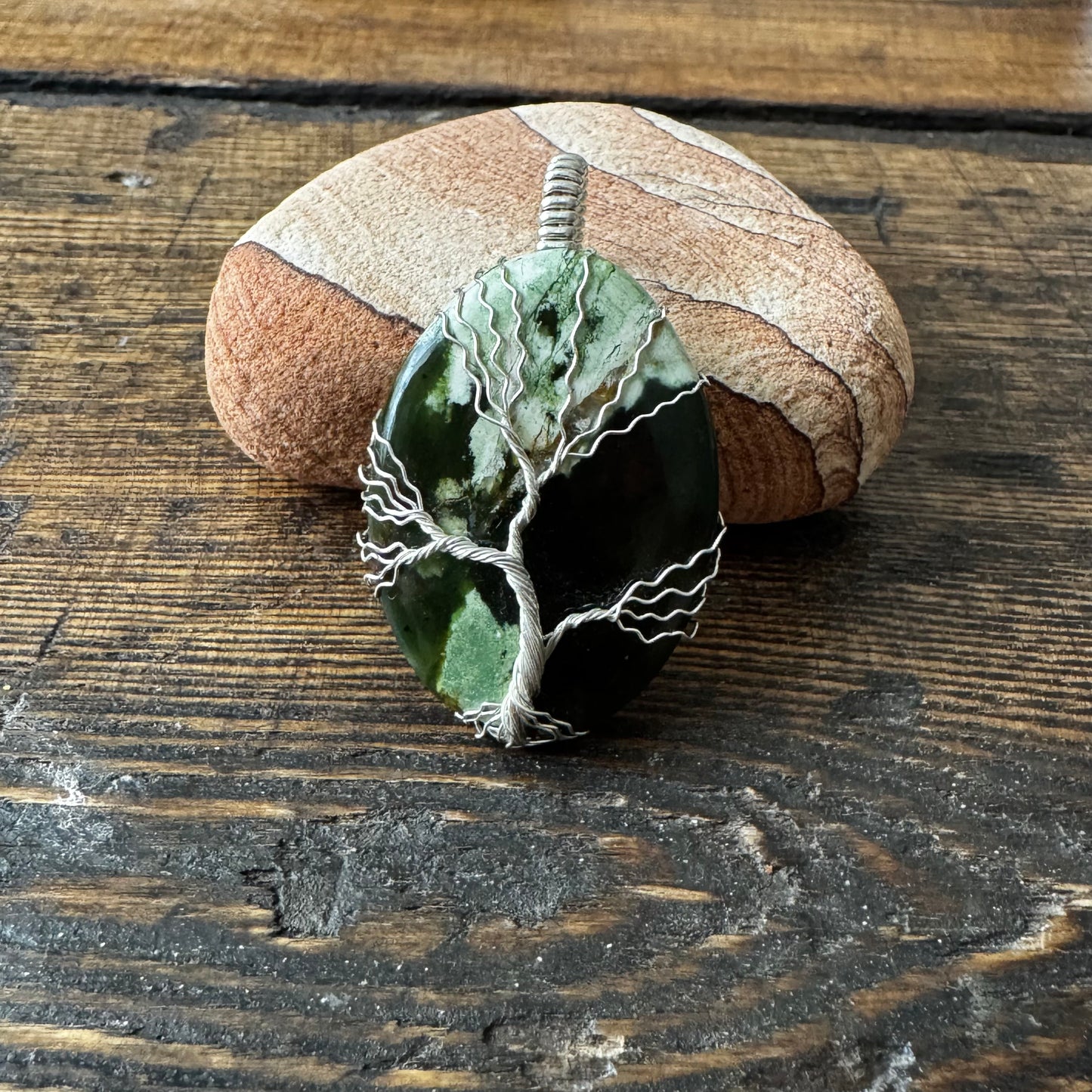 Whisperwood: The Rootkeeper || Chrome Chalcedony Pendant